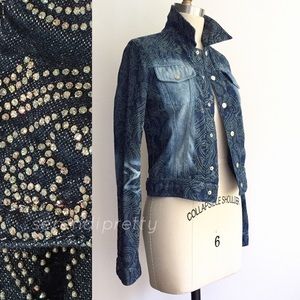 VERSACE Crystal Jean Jacket